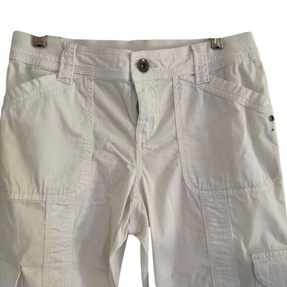 Style & Co White Cargo Capri Womens Pants Size 4P - Picture 3 of 11